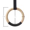 Philosophy Gym Wood Gymnastic Rings 1" - Exercise Ring Set Grip with Adjustable Straps, Grip Tape for Pull Ups, Dips, Muscle Ups view 4
