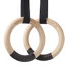 Philosophy Gym Wood Gymnastic Rings 1.25" Grip - Exercise Ring Set with Adjustable Straps, Grip Tape for Pull Ups, Dips, Muscle Ups view 2