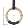 Philosophy Gym Wood Gymnastic Rings 1.25" Grip - Exercise Ring Set with Adjustable Straps, Grip Tape for Pull Ups, Dips, Muscle Ups view 4