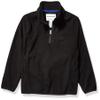 Amazon Essentials Toddler Boys' Polar Fleece Quarter-Zip Pullover Jacket, Black, 2T view 1