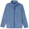 Amazon Essentials Boys' Polar Fleece Full-Zip Mock Jacket, Blue Heather, XX-Large view 1
