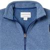 Amazon Essentials Boys' Polar Fleece Full-Zip Mock Jacket, Blue Heather, XX-Large view 3