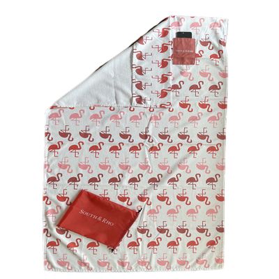 Premium Luxury Oversized 68 x 36 XL Sand Free Quick Dry Microfiber Beach Travel Pool Towel (Flamingo Fun)