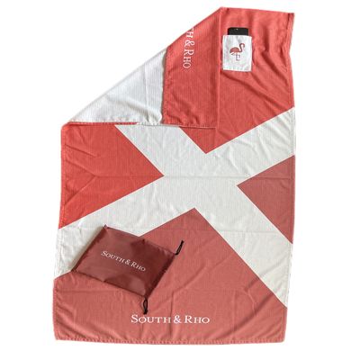 Premium Luxury Oversized 68 x 36 XL Sand Free Quick Dry Microfiber Beach Travel Pool Towel (Sunrise Pink)
