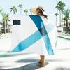 Premium Luxury Oversized 68 x 36 XL Sand Free Quick Dry Microfiber Beach Travel Pool Towel (Deep Sea Blue) view 4