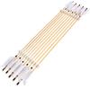AMEYXGS 6/12 Pack Archery Traditional Wooden Arrow Target Flu-Flu Arrows with 4 Feathers Fletching for Practice Targeting Hunting (White, 12 Pack) view 3