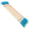 AMEYXGS 6/12 Pack Archery Traditional Wooden Arrow Target Flu-Flu Arrows with 4 Feathers Fletching for Practice Targeting Hunting(Lake Blue, 12 Pack) view 3