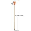 AMEYXGS 6/12 Pack Archery Traditional Wooden Arrow Target Flu-Flu Arrows with 4 Feathers Fletching for Practice Targeting Hunting (Brown, 12 Pack) view 2