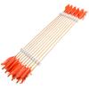 AMEYXGS 6/12 Pack Archery Traditional Wooden Arrow Target Flu-Flu Arrows with 4 Feathers Fletching for Practice Targeting Hunting (Orange, 12 Pack) view 3