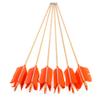 AMEYXGS 6/12 Pack Archery Traditional Wooden Arrow Target Flu-Flu Arrows with 4 Feathers Fletching for Practice Targeting Hunting (Orange, 12 Pack) view 4