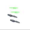 Rage R/C 4406G Propeller Set, Green/Black (2 of Each Color); Stinger 2.0 view 1