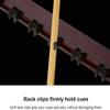 YRHH Billiard Table Rack, Wooden Billiard Rack, 6 Holes Wooden Billiard Cue Wall Rack, Easy Installation Pool Bar Club Lovers Billiard Players-A view 2