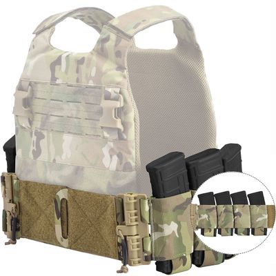 PETAC GEAR Carry Elastic Cummerbund,8 AR Mag Pouches for Vest Quick Release Mounting Strap for FCPC LBT LBX (Set)