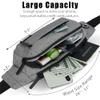 SINNO Large Fanny Pack for Men Women Cross Body Belt Bag with 4-Zipper Pockets Gifts for Running Sport Workout Hiking Travel Fashion Crossbody Waist Packs Phone Bag Purse Carrying All Phones view 4