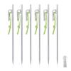 Boundless Voyage 6pcs Titanium Alloy Tent Pegs Outdoor Camping Awning Tent Stakes Lightweight Hiking Climbing Tent Nail Ti4014P view 1