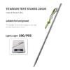 Boundless Voyage 6pcs Titanium Alloy Tent Pegs Outdoor Camping Awning Tent Stakes Lightweight Hiking Climbing Tent Nail Ti4014P view 3