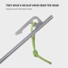 Boundless Voyage 6pcs Titanium Alloy Tent Pegs Outdoor Camping Awning Tent Stakes Lightweight Hiking Climbing Tent Nail Ti4014P view 4