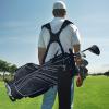 Mayjooy Golf Stand Bag, Portable Carry Golf Bag w/Ergonomic Dual Straps & 6 Way Top Divider, Lightweight Carry Organizer Pocket w/Umbrella Ring, Ideal for Men & Women (Black) view 2