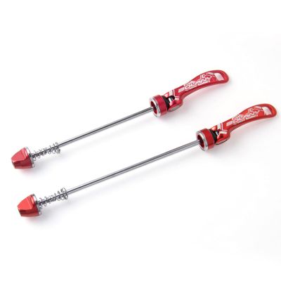 TUCKE Bicycle Hubs Quick Releases,aluminium alloy Bike Wheels quick release lever for Road MTB Bike Cycling Accessories (Red)