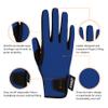 Amoy Horseback Riding Gloves for Kids Children Equestrian Gloves Child Youth Boys Girls Mittens Perfect for Biking Cycling Riding Running Outdoor Activities Royal Blue M Age 8-10 view 2