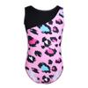 Yartina Kids Girls Ballet Dance Gymnastics Leotard Leopard Print Strappy Tumbling Athletic Outfits Pink 7-8 Years view 3