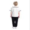 TopTie Boys Baseball Jersey, Kids Button Down Jersey T-Shirt Softball-White black-12 Months view 4