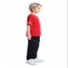 TopTie Boys Baseball Jersey, Kids Button Down Jersey T-Shirt Softball-Red White-2T view 3