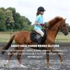 Amoy Horseback Riding Gloves for Kids Children Equestrian Gloves Child Youth Boys Girls Mittens Perfect for Biking Cycling Riding Running Outdoor Activities Red L Age 12-14 view 4