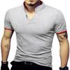 LOGEEYAR Mens Fashion Polo Henley Shirts Short/Long Sleeve Casual T-Shirts Slim Fit Cotton Polo Shirts for Men Grey view 1