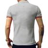 LOGEEYAR Mens Fashion Polo Henley Shirts Short/Long Sleeve Casual T-Shirts Slim Fit Cotton Polo Shirts for Men Grey view 3