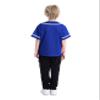 TopTie Boys Baseball Jersey, Kids Button Down Jersey T-Shirt Softball-Blue White-12 Months view 4