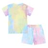 Kids Tales Girls Boys Summer Tie Dye Outfits Set Kids 2 PCS Cotton Pullover Loungewear Short Sleeve T-shirt + Shorts view 2