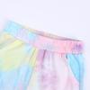 Kids Tales Girls Boys Summer Tie Dye Outfits Set Kids 2 PCS Cotton Pullover Loungewear Short Sleeve T-shirt + Shorts view 4