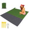 Beach Blanket Large Fast Drying Durable Lightweight Compact Outdoor Mat 79"x 55" - Sandproof Waterproof Picnic Mat for Travel, Camping, Hiking (Green)