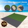 Beach Blanket Large Fast Drying Durable Lightweight Compact Outdoor Mat 79"x 55" - Sandproof Waterproof Picnic Mat for Travel, Camping, Hiking (Green) view 4