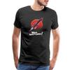 Spreadshirt Marcus House Merch Mars Here We Come Rocket Men's Premium T-Shirt, 3XL, Black view 1