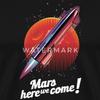 Spreadshirt Marcus House Merch Mars Here We Come Rocket Men's Premium T-Shirt, 3XL, Black view 3