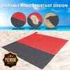 Beach Blanket Large Fast Drying Durable Lightweight Compact Outdoor Mat 79"x 55" - Sandproof Waterproof Picnic Mat for Travel, Camping, Hiking (Red) view 4