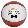 Ballstars Custom Groomsmen and Best Man Basketball (Full Size 12" Official Size 7, with Base) view 1
