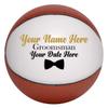 Ballstars Custom Groomsmen and Best Man Basketball (Full Size 12" Official Size 7, with Base) view 2