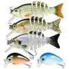 GOTOUR Micro Swimmax for Stream Pond Shallow Water, Amazing Fishing Lures for Crappie Trout Panfish Walleye, Small Swimbait for Bass Fishing view 1