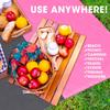 Beach Blanket Large Fast Drying Durable Lightweight Compact Outdoor Mat 79"x 55" - Sandproof Waterproof Picnic Mat for Travel, Camping, Hiking (Pink) view 3