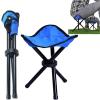 Cenbee Folding Camping Stool Portable Outdoor Chair Use Height 14 inchs Fishing Chair Seat for Camping Fishing Hiking Gardening and Beach Maximum Weight Capacity 300 lbs (Blue) view 1
