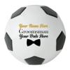 Custom Groomsmen and Best Man Soccer Ball (Mini Size 6" Official Size 1, Without Base) view 2