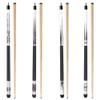GSE Games & Sports Expert 58" 2-Piece Hardwood Billiard Pool Cue Sticks for Men/Women, Set of 4 Pool Cues Sticks for House or Commercial/Bar Use, 18/19/20/21 Oz Each (106set, White) view 1