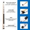 GSE Games & Sports Expert 58" 2-Piece Hardwood Billiard Pool Cue Sticks for Men/Women, Set of 4 Pool Cues Sticks for House or Commercial/Bar Use, 18/19/20/21 Oz Each (106set, White) view 2
