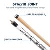 GSE Games & Sports Expert 58" 2-Piece Hardwood Billiard Pool Cue Sticks for Men/Women, Set of 4 Pool Cues Sticks for House or Commercial/Bar Use, 18/19/20/21 Oz Each (106set, White) view 3