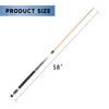 GSE Games & Sports Expert 58" 2-Piece Hardwood Billiard Pool Cue Sticks for Men/Women, Set of 4 Pool Cues Sticks for House or Commercial/Bar Use, 18/19/20/21 Oz Each (106set, White) view 4