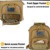 DBTAC Tactical Personal Defense Bags & Packs | 8L Tactical Bag Shoulder Chest Pack with Sling for Concealed Carry, Range, Travel, Hiking, Outdoor Sports (Brown) view 2