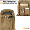 DBTAC Tactical Personal Defense Bags & Packs | 8L Tactical Bag Shoulder Chest Pack with Sling for Concealed Carry, Range, Travel, Hiking, Outdoor Sports (Brown) view 3